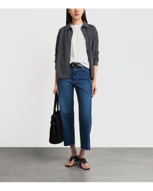 PAIGE White Cotton Rhodes T-Shirt