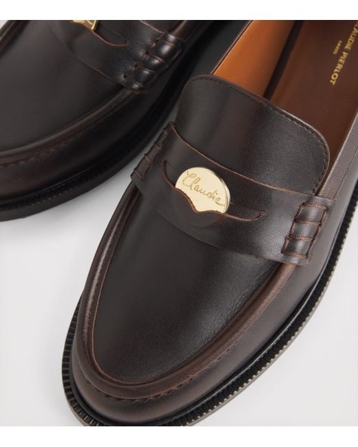 Claudie Pierlot Black Leather Loafers