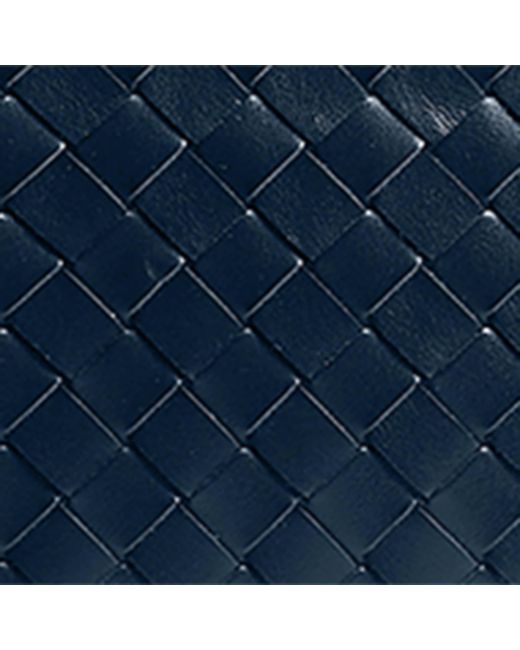 Bottega Veneta Blue Leather Intrecciato Duffle Bag for men