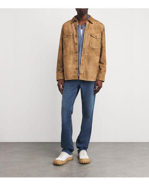 PAIGE Blue Normandie Straight Jeans for men
