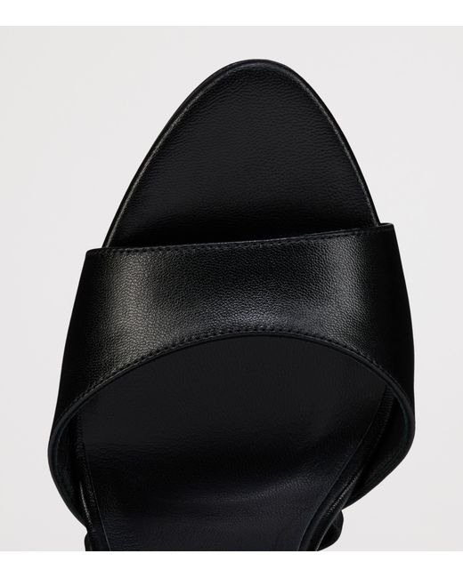 Christian Louboutin Black Fanny Randa Leather Sandals 100