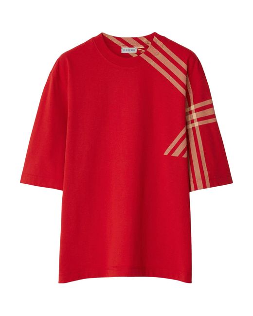 Burberry Red Check T-shirt