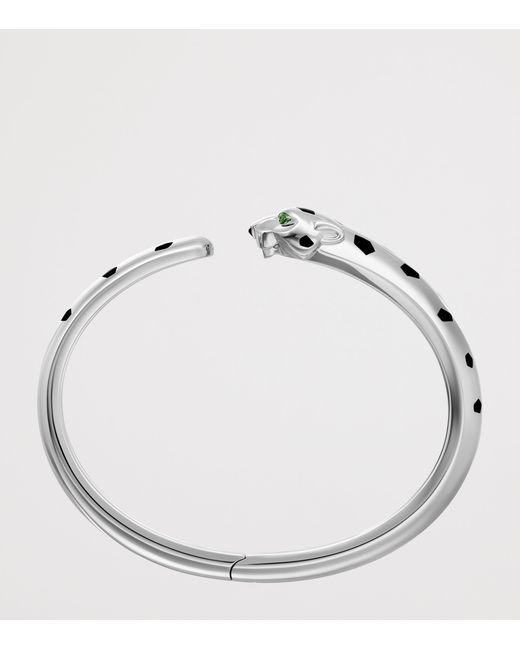 Cartier Metallic Medium, Tsavorite Garnet And Onyx Panthère De Bracelet