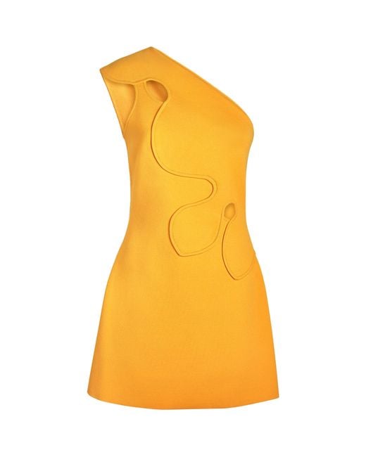 Cult Gaia Yellow Floral Labella Mini Dress