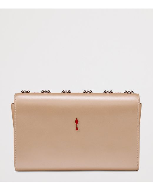 Christian Louboutin Brown Paloma Leather Clutch Bag