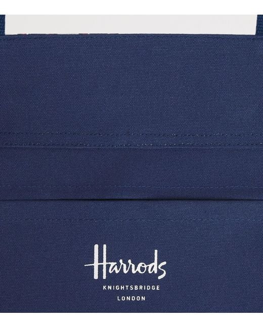 Harrods Blue Medium London Calling Tote Bag