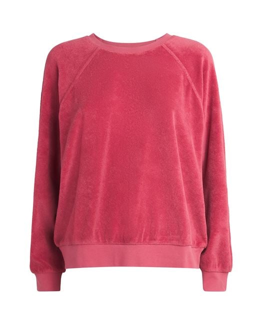 Suzie Kondi Pink Cotton-Blend Samos Sweatshirt