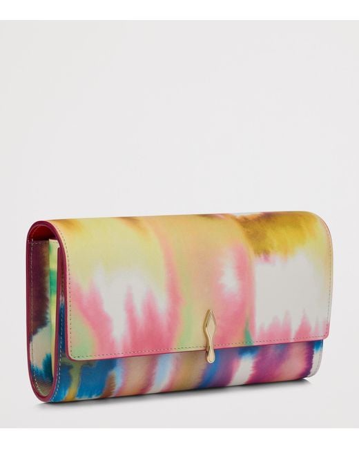 Christian Louboutin Multicolor Bettina Leather Tie-Dye Chain Wallet