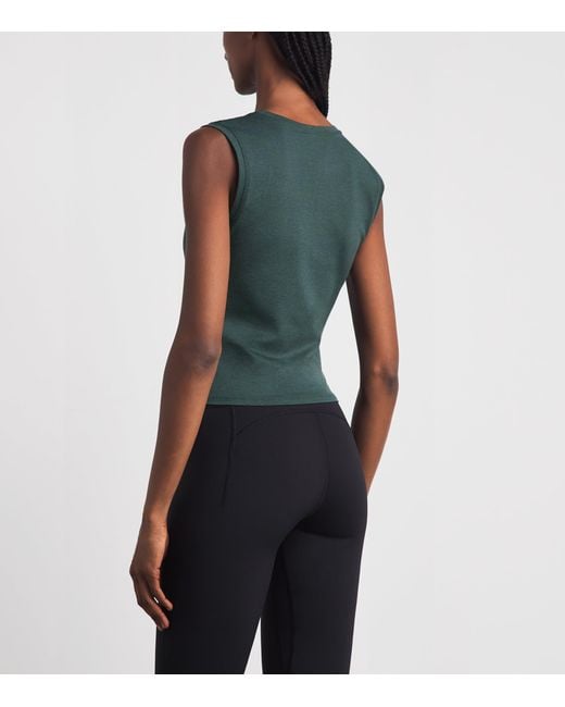 vuori Green Scoop-Neck Halo Essential Tank Top