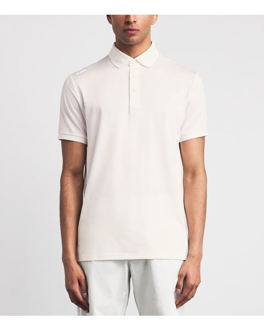 Ralph Lauren White Airflow Polo Shirt for men
