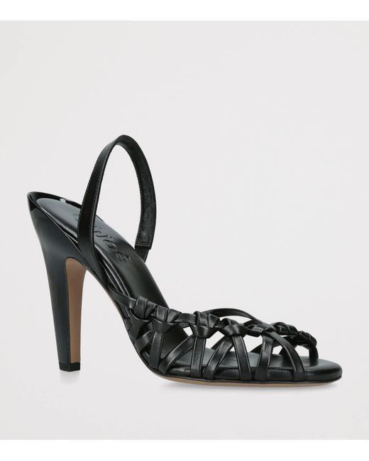 Chloé Black Leather Estra Slingback Pumps 100
