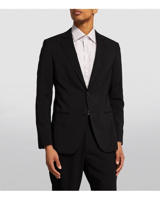 Giorgio Armani Black Wool Blazer for men