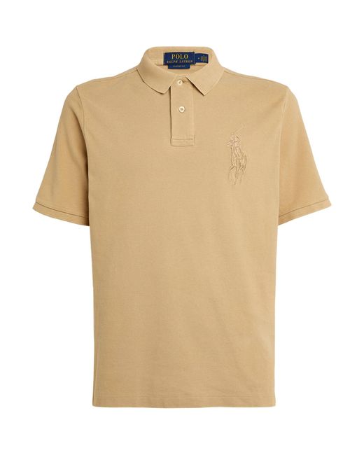 Polo Ralph Lauren Natural Logo-patch Polo Shirt for men