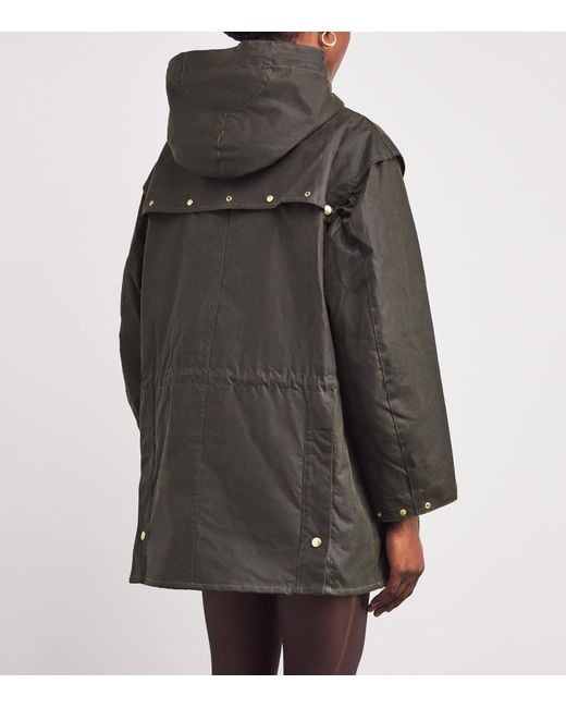 Barbour Gray Waxed Aberford Jacket