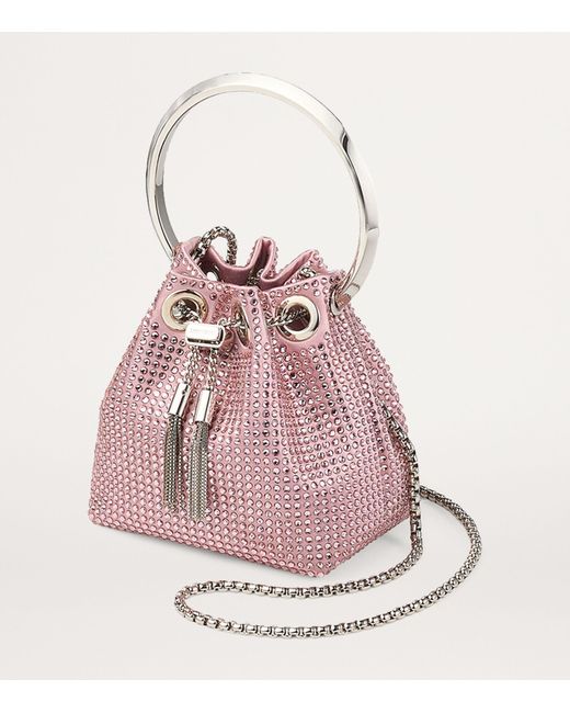 Jimmy Choo Pink Micro Bon Bon Top-handle Bag