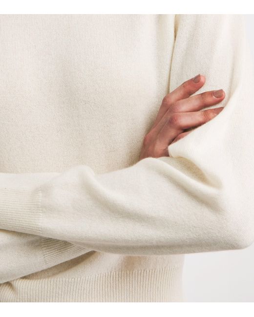 LeKasha White Organic Cashmere Sweater