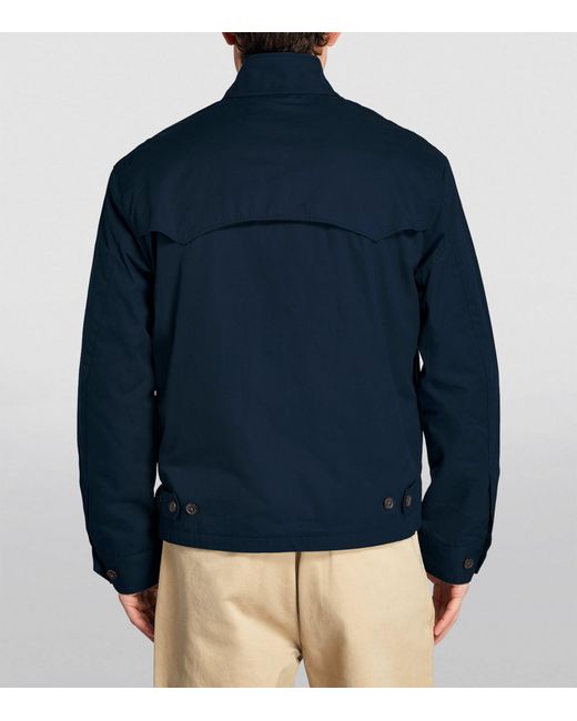 Polo Ralph Lauren Blue Cotton Zip-up Field Jacket for men