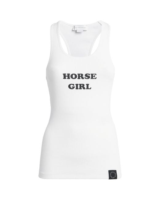 Stella McCartney White Horsegirl Tank Top