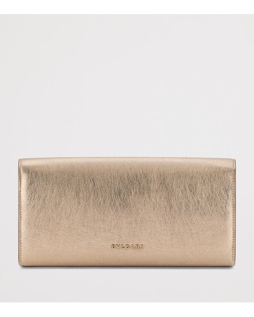 BVLGARI Natural Leather Tubogas Clutch Bag