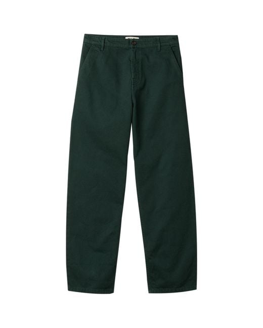 Miu Miu Green Cotton Gabardine Trousers