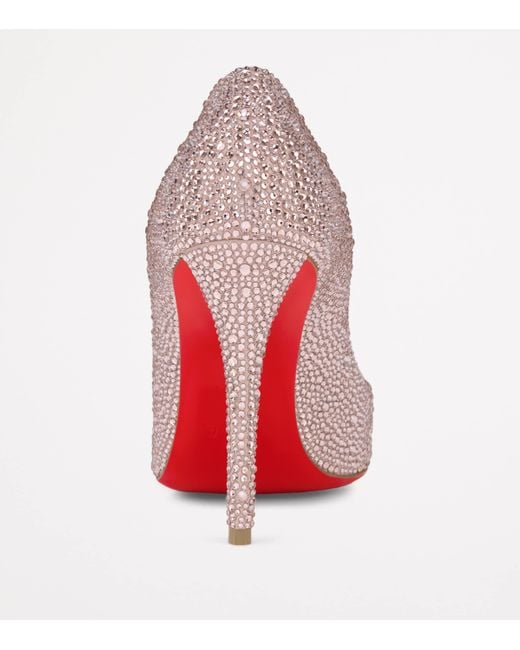 Christian Louboutin Pink Exclusive Miss Z Strass Pumps 100