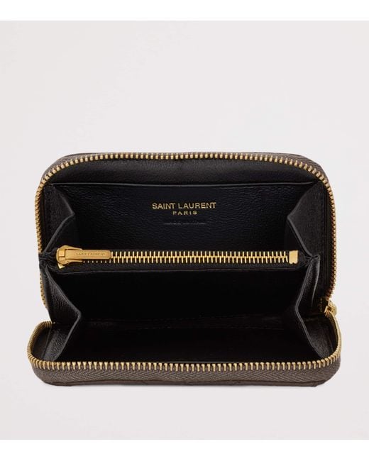 Saint Laurent Brown Cassandre Matelassé Wallet