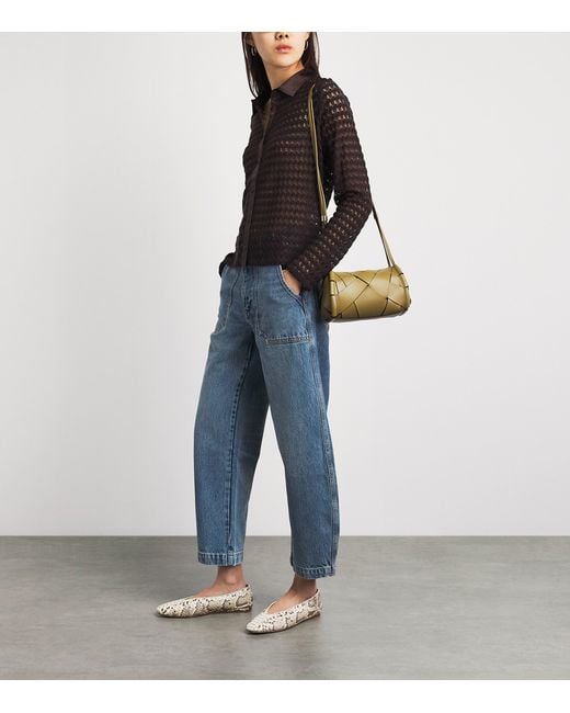 FRAME Blue The Ranger Wide Jeans