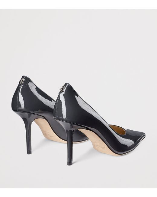 Jimmy Choo Blue Love 85 Patent Leather Pumps