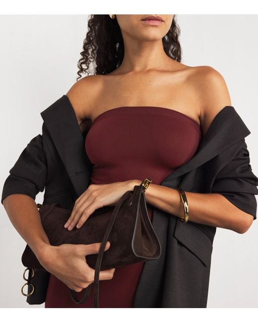 Wolford Red Fatal Strapless Midi Dress