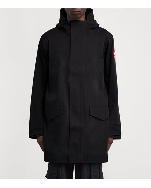 Canada Goose Black Waterproof Barclay Raincoat for men