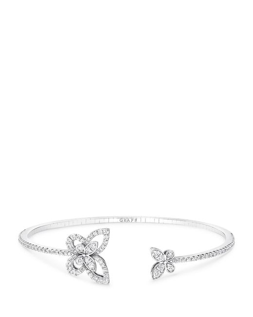 Graff White And Diamond Butterfly Bangle