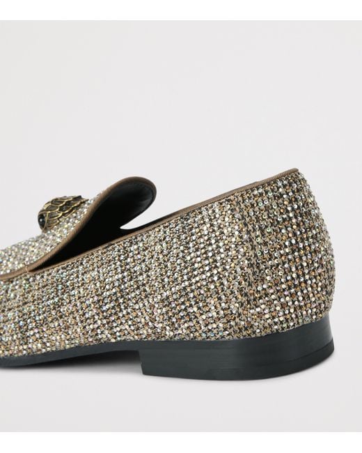 Kurt Geiger Gray Embellished Hugh 2 Loafers for men