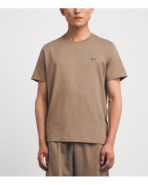 Moose Knuckles Natural Cotton Crescent T-Shirt for men