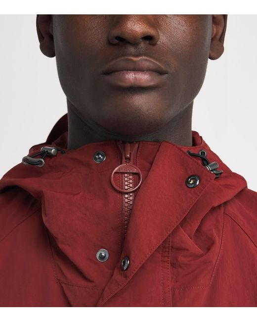 Barbour Red Showerproof Rig Jacket for men