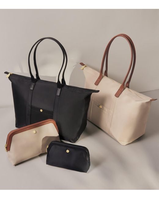 Harrods Black Medium Nylon Tote Bag