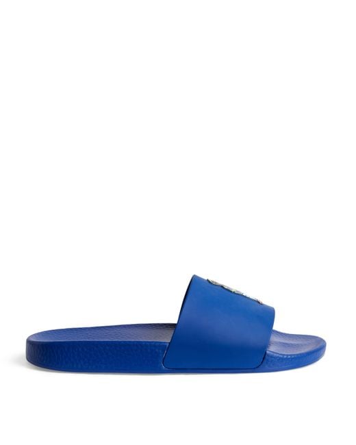 Polo Ralph Lauren Blue Polo Bear Slides for men