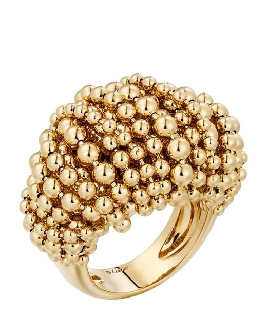 Cartier Metallic Yelow Gold Libre Tressage Ring