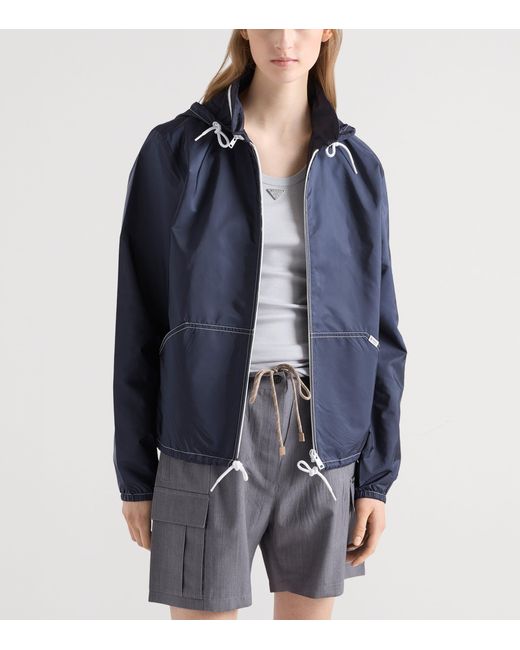 Prada Blue Re-Nylon Lightweight Jacket