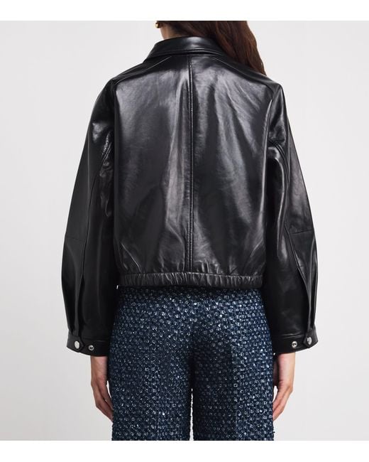 Sandro Black Leather Jacket