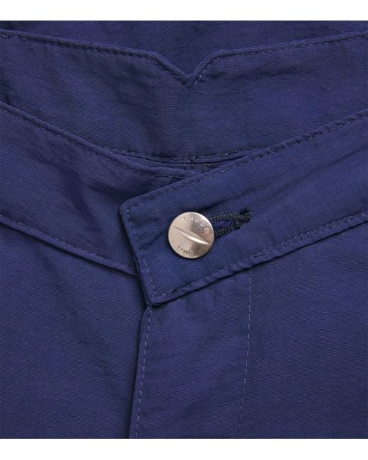 Rhude Blue Parachute Cargo Trousers for men