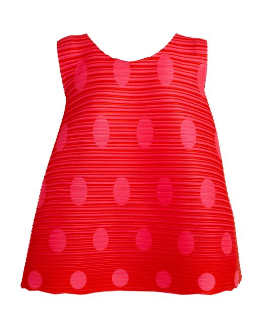 Pleats Please Issey Miyake Vege Mix 1 Top in Red | Lyst Pleats Please Issey Miyake Vege Mix 1 Top in Red | Lyst