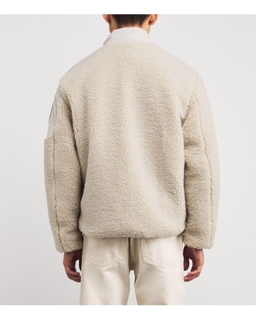 Moose Knuckles Natural Fleece-Trim Jacket for men