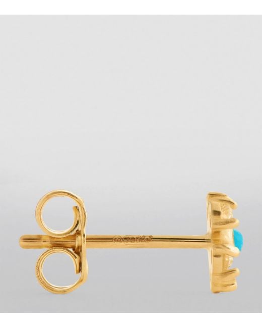 Jennifer Meyer Metallic Diamond And Edith Flower Earrings