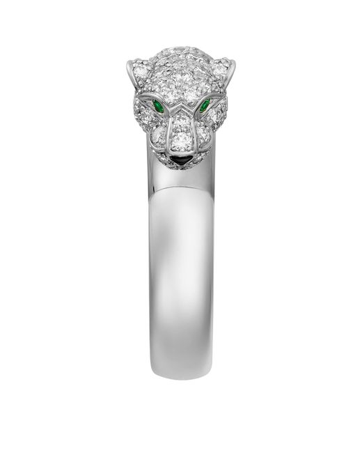 Cartier Metallic And Diamond Panthère De Ring