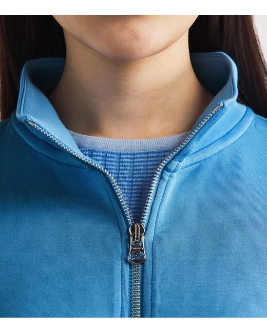 Varley Blue Ritchie Quarter-Zip Sweatshirt
