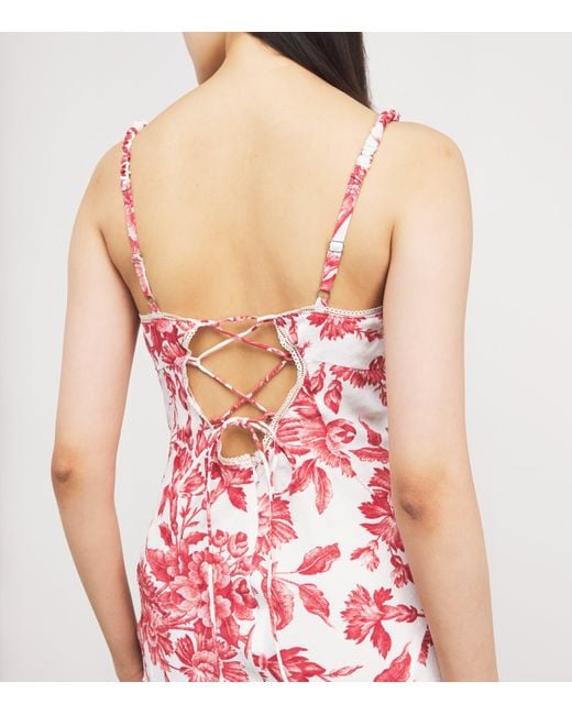 Sandro Red Floral Maxi Dress