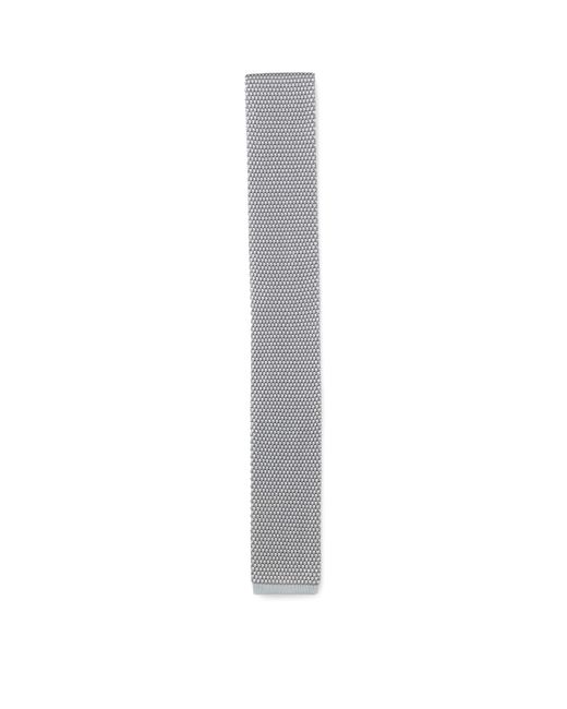 Boss White Silk Knitted Tie for men
