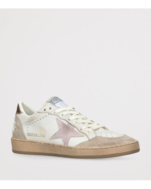 Golden Goose Deluxe Brand White Leather Ball Star Sneakers