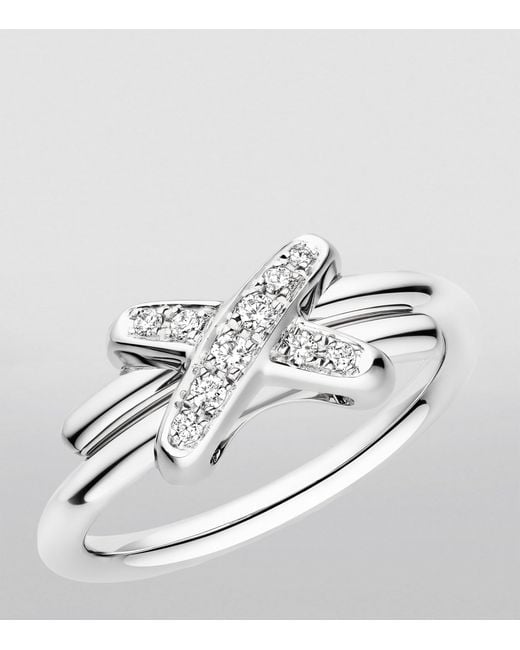 Chaumet White And Diamond Jeux De Liens Ring