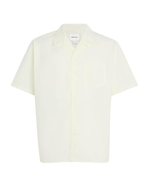 Norse Projects White Cotton-Blend Carsten Shirt for men